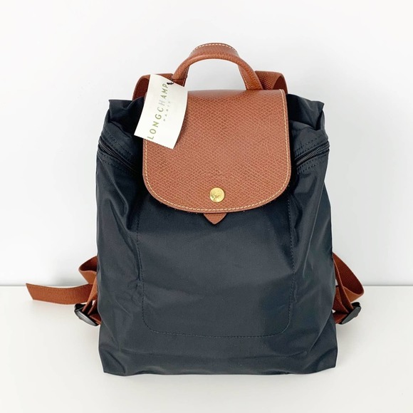 Longchamp Black and Brown Backpack - Picture 1 of 11